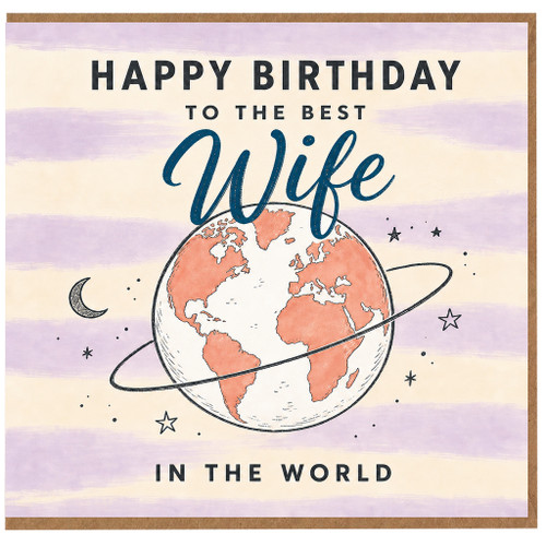 Wife Birthday Card, Happy Birthday to the Best Wife in the World