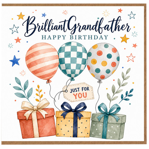 Grandfather Happy Birthday Card, Brilliant Grandfather Birthday Card