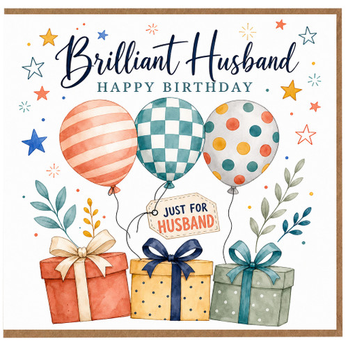 Husband Birthday Card, Brilliant Husband Happy Birthday Card