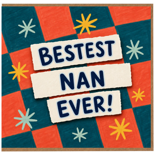 Nan Birthday Card, Bestest Nan Ever Greeting Card