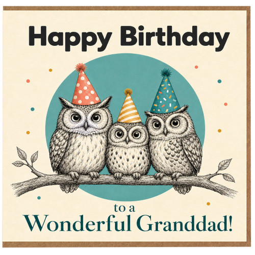 Granddad Birthday Card, Happy Birthday to a Wonderful Granddad Card