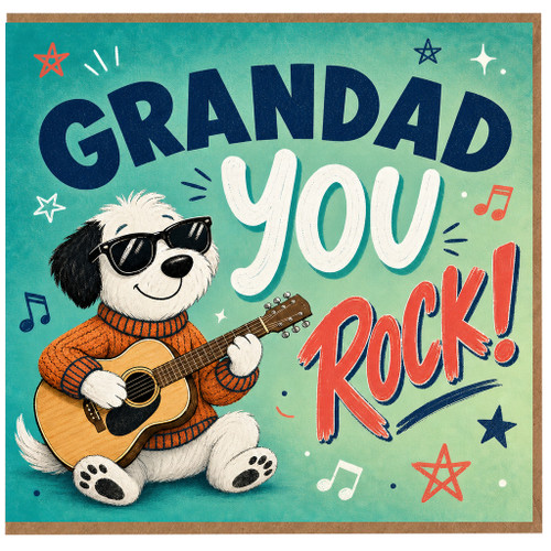 Grandad Birthday Card, Funny Grandad Greeting Card