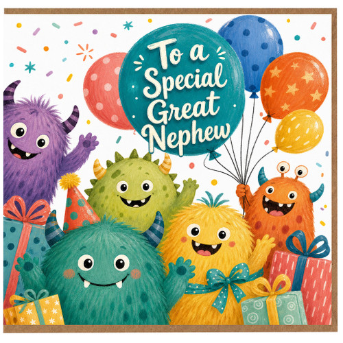 Great Nephew Card, To a Special Great Nephew Greeting Card