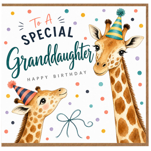 Granddaughter Birthday Card, To A Special Granddaughter Happy Birthday Card