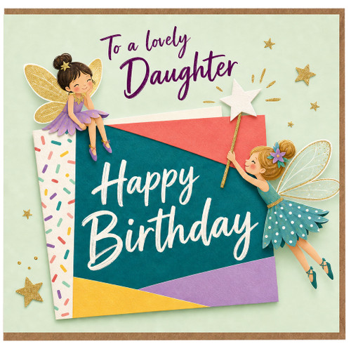 Daughter Birthday Card, Fairy Happy Birthday Card