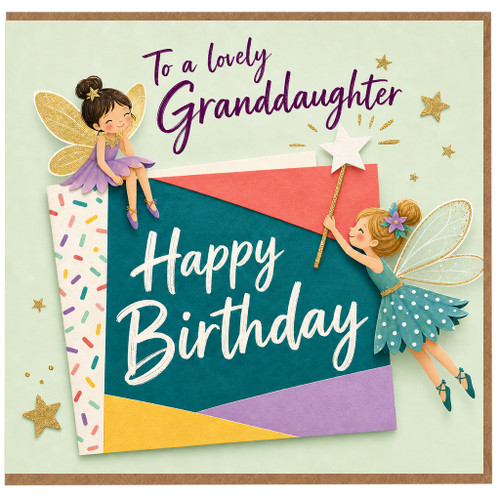 Granddaughter Birthday Card, To a Lovely Granddaughter Happy Birthday Fairy Card