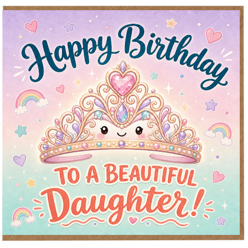 Daughter Birthday Card, Happy Birthday to a Beautiful Daughter Card
