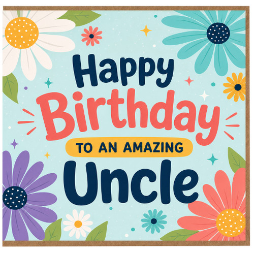 Uncle Birthday Card, Happy Birthday to an Amazing Uncle