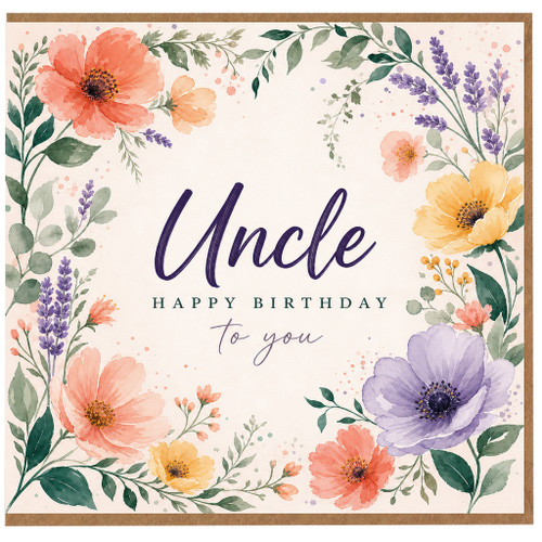 Uncle Happy Birthday Card