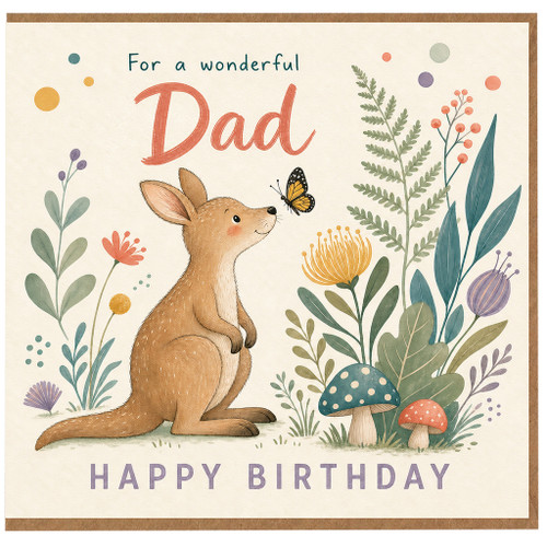 Dad Birthday Card, For a Wonderful Dad Happy Birthday Card