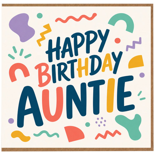 Auntie Birthday Card, Happy Birthday Auntie Card