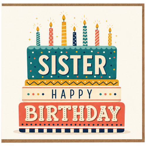 Sister Happy Birthday Card