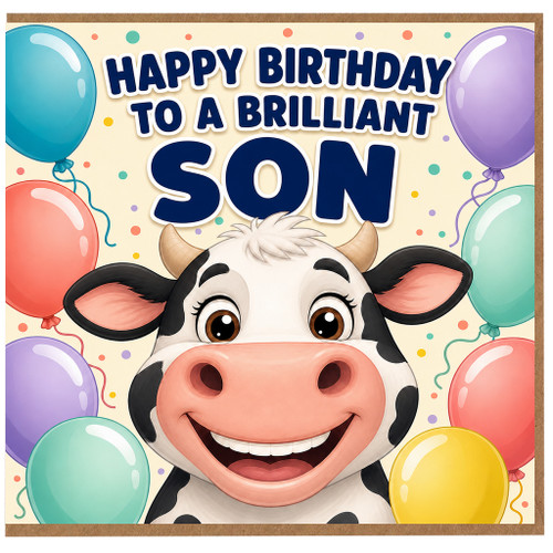 Son Birthday Card, Happy Birthday to a Brilliant Son Card