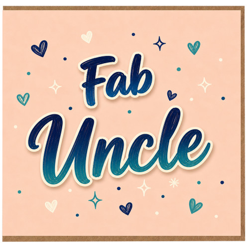 Uncle Card, Fab Uncle Greeting Card