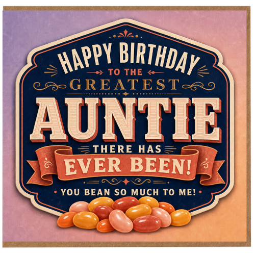 Auntie Birthday Card, Greatest Auntie Birthday Card