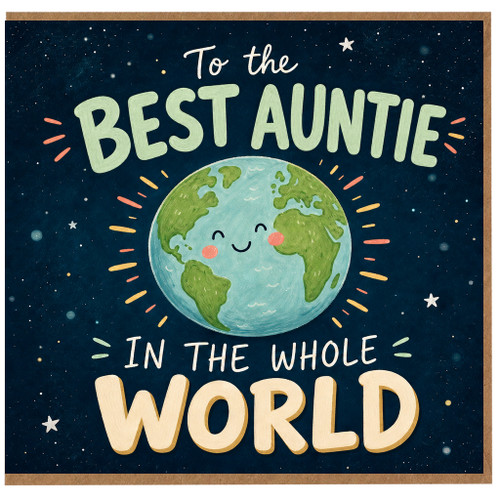 Best Auntie Card, To the Best Auntie in the Whole World Card