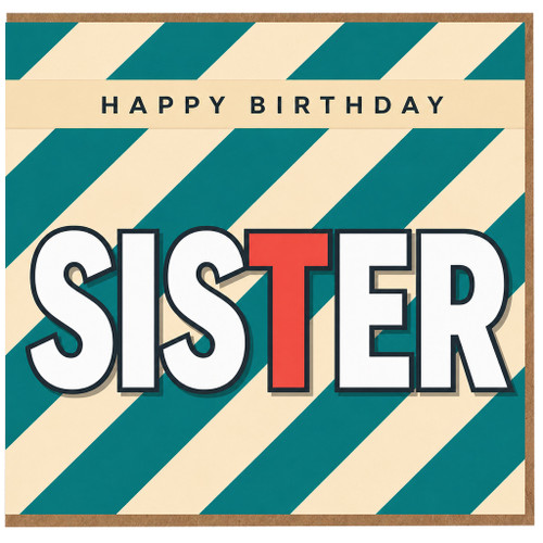 Sister Happy Birthday Card