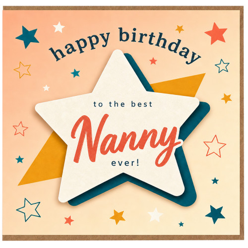 Nanny Birthday Card, Happy Birthday to the Best Nanny Ever