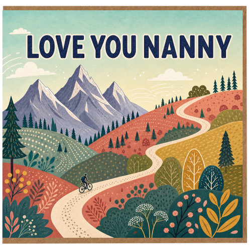 Nanny Birthday Card, Nanny Love You Card