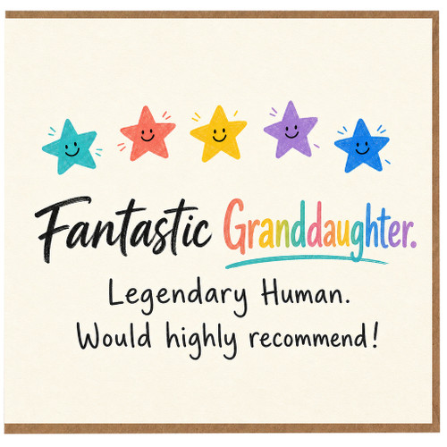 Granddaughter Card, Fantastic Granddaughter Funny Greeting Card