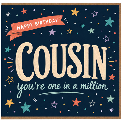 Cousin Birthday Card, You're One in a Million