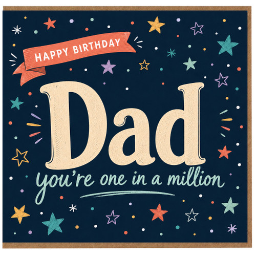 Dad Birthday Card, You're One in a Million