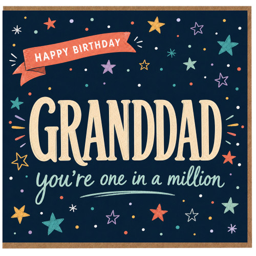 Granddad Birthday Card, You're One in a Million