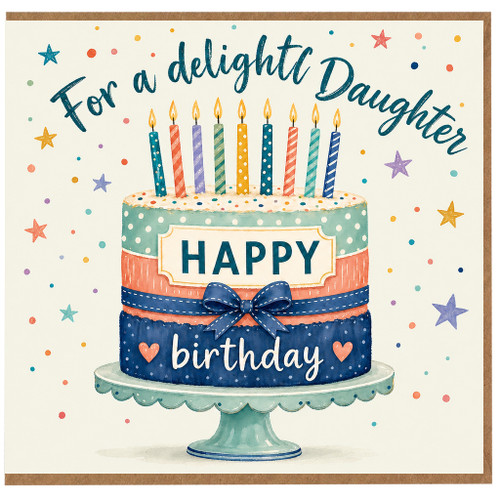 Daughter Birthday Card, For a Delightful Daughter Happy Birthday Card