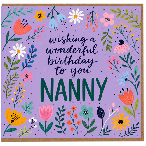 Nanny Birthday Card