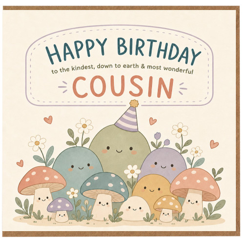 Cousin Happy Birthday Card