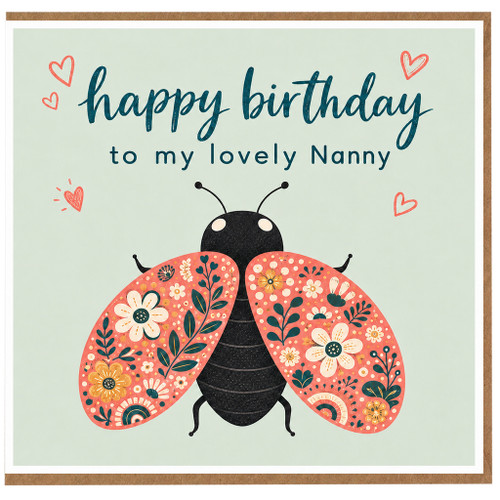 Nanny Birthday Card, To My Lovely Nanny Happy Birthday Card