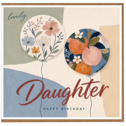 Daughter Birthday Card, Lovely Happy Birthday Card for Daughter