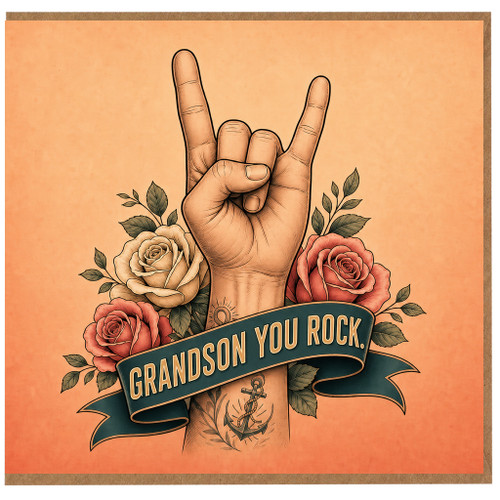 Grandson You Rock Card
