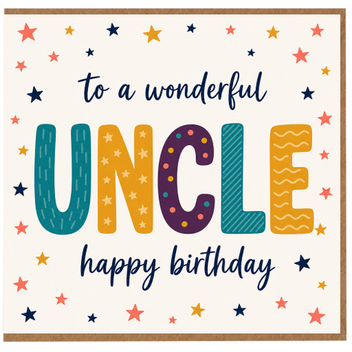 Uncle Birthday Card, To A Wonderful Uncle Happy Birthday