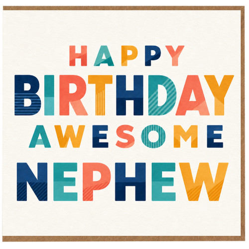Nephew Birthday Card, Happy Birthday Awesome Nephew
