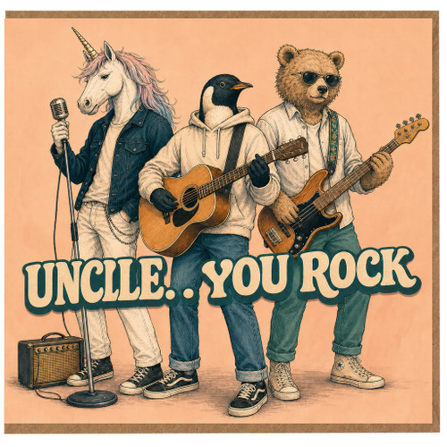 Uncle You Rock Card