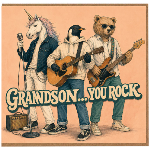 Grandson You Rock Card