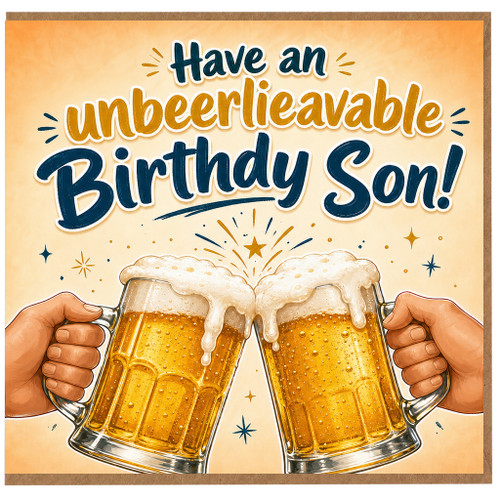 Son Birthday Card, Have an Unbelievable Birthday Son