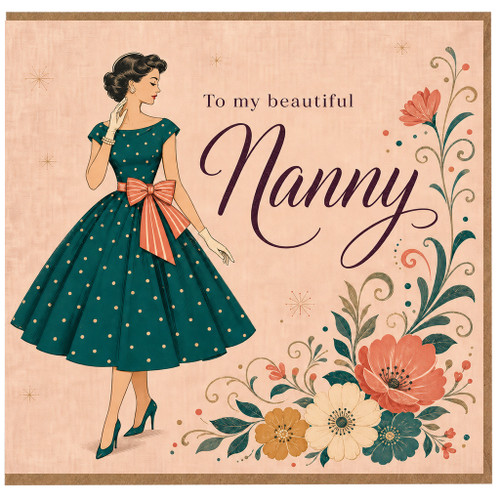 Nanny Birthday Card, To My Beautiful Nanny Greeting Card