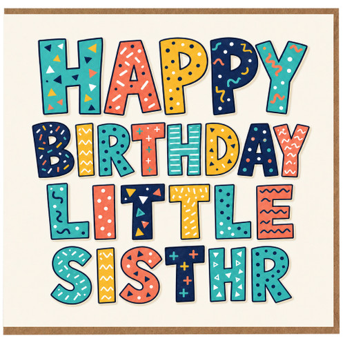 Little Sister Birthday Card