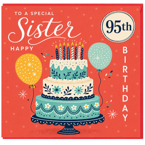 95th Birthday Sister Card