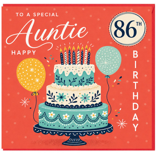 Auntie 86th Birthday Card