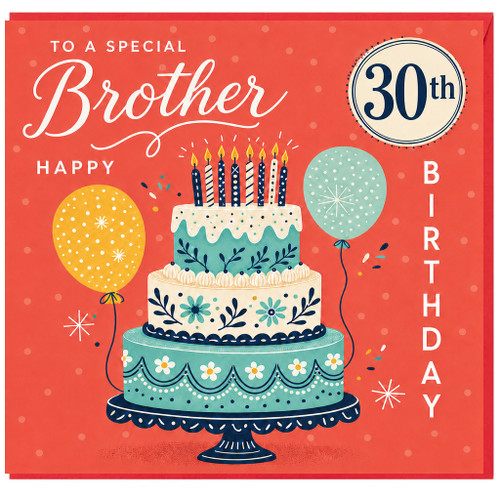30th Birthday Brother Card