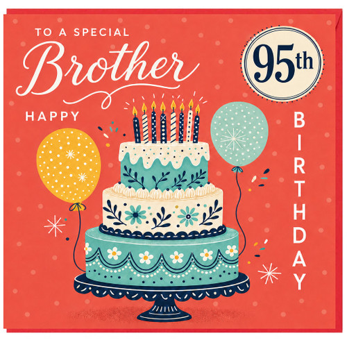 Brother 95th Birthday Card, To a Special Brother Happy Birthday