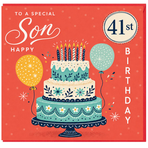 41st Birthday Card for Son