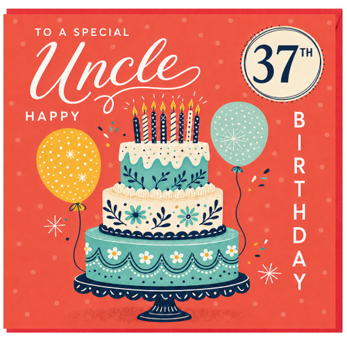 Uncle 37th Birthday Card