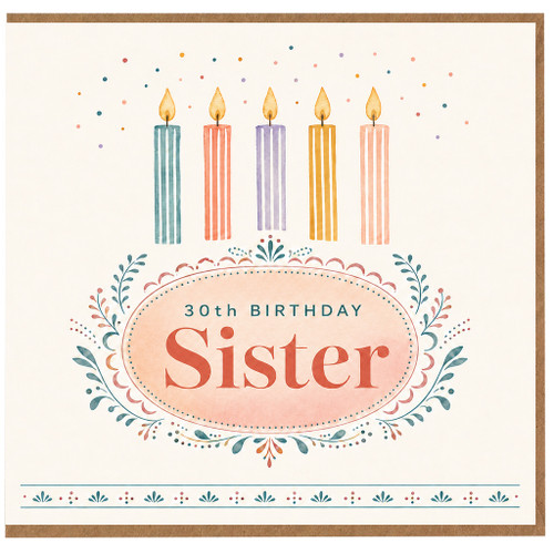 30th Birthday Sister Card