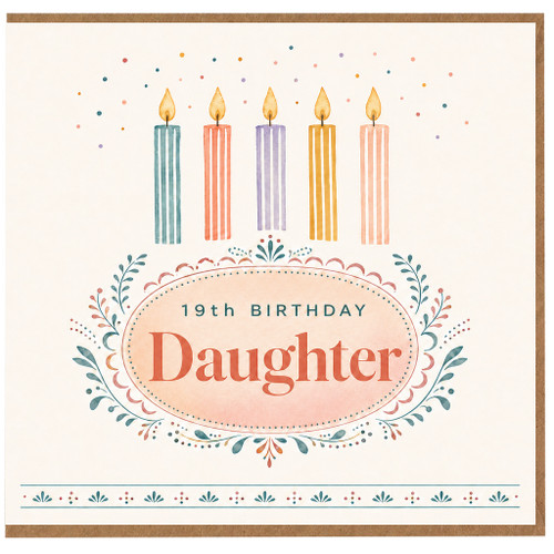 19th Birthday Daughter Card