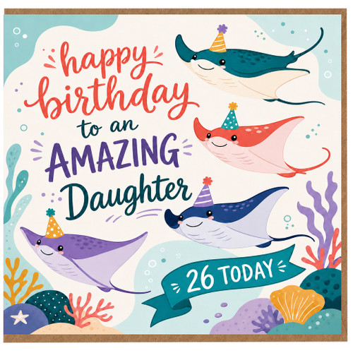 26th Birthday Card for Daughter, Happy Birthday to an Amazing Daughter Card