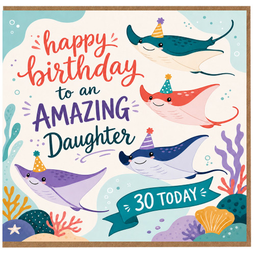 30th Birthday Card for Daughter, Amazing Daughter 30 Today Birthday Card